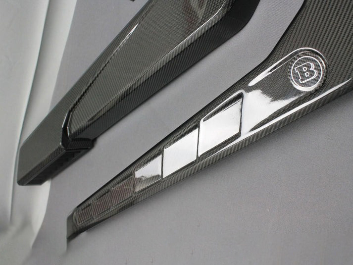 Mercedes-Benz W463 G-Wagon Brabus Carbon Fiber Air Intake Snorkels + Badges Set